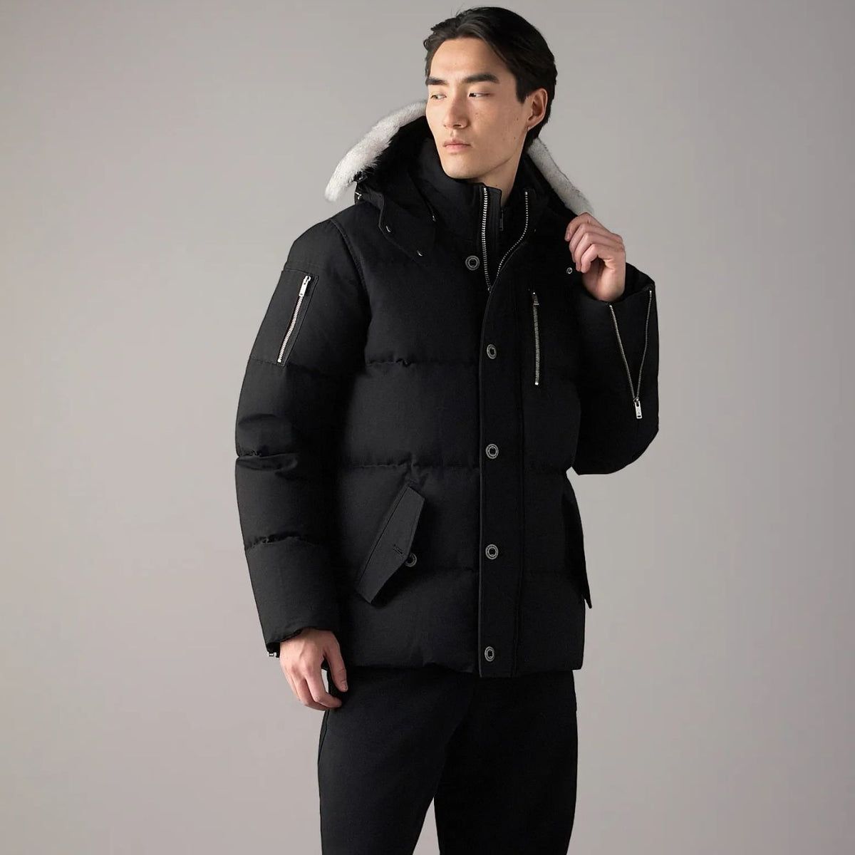 Moose Knuckles Original 3Q Daunenjacke Schwarz
