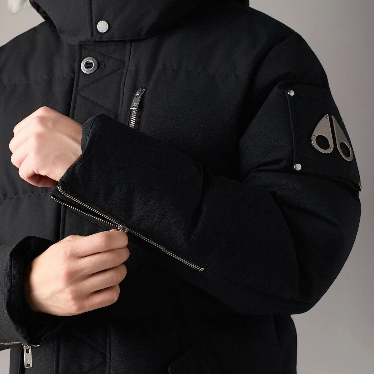 Moose Knuckles Original 3Q Daunenjacke Schwarz