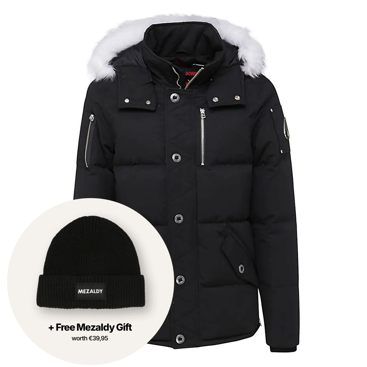 Moose Knuckles Original 3Q Daunenjacke Schwarz