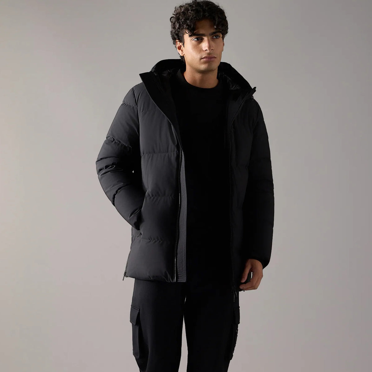 Moose Knuckles Soho 3Q Daunenjacke Schwarz