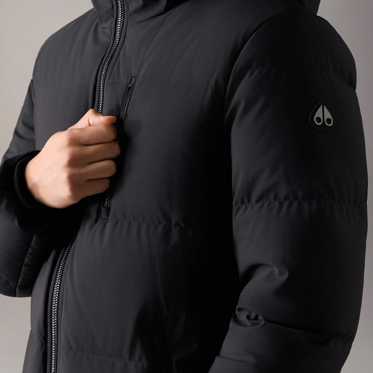Moose Knuckles Soho 3Q Daunenjacke Schwarz