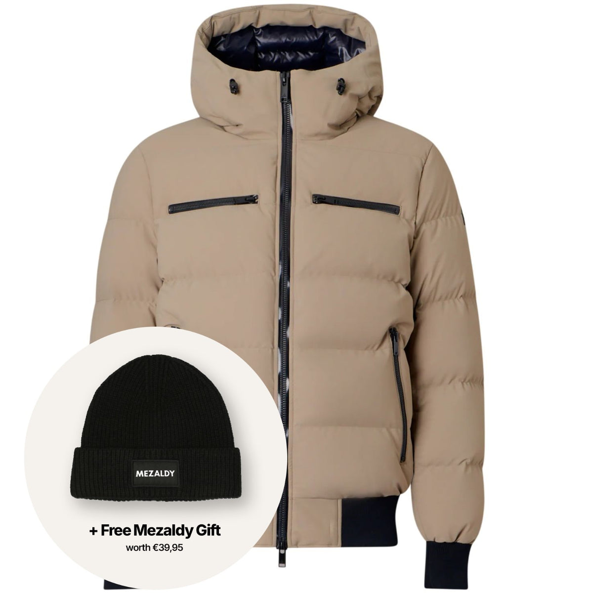 Moose Knuckles Soho Bomber-Jacke Beige