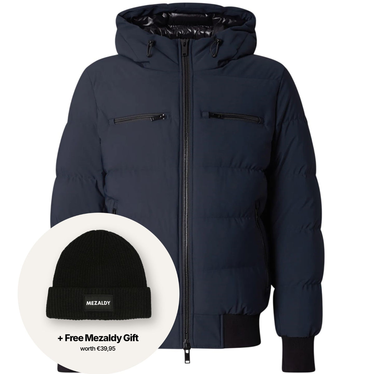 Moose Knuckles Soho Bomber Jacke Marine