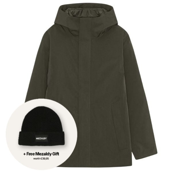 NN.07 Blake Hooded Jacke Dunkelgrün