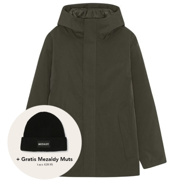 NN.07 Blake Hooded Jacke Dunkelgrün
