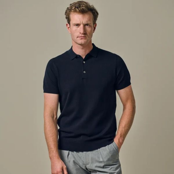 Profuomo Luxury Basic Polo Navy