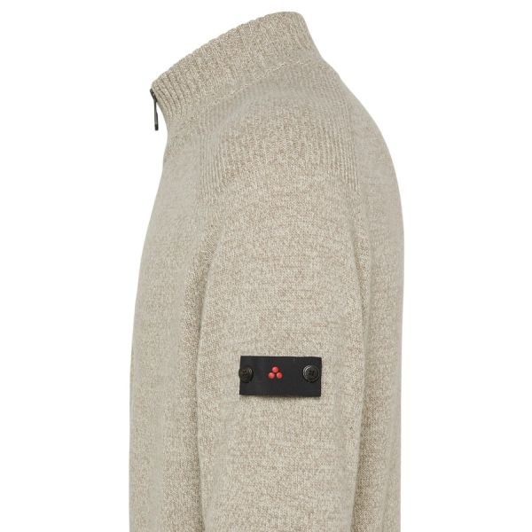 Peuterey Braille Zipped Pullover Beige