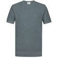 Profuomo Cotton Linen T-shirt Blauw