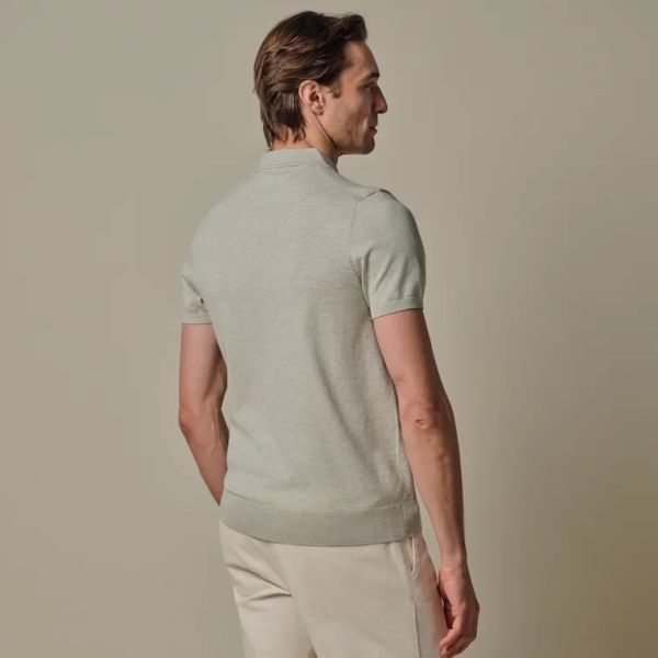 Profuomo Luxury Basic Poloshirt Hellgrün