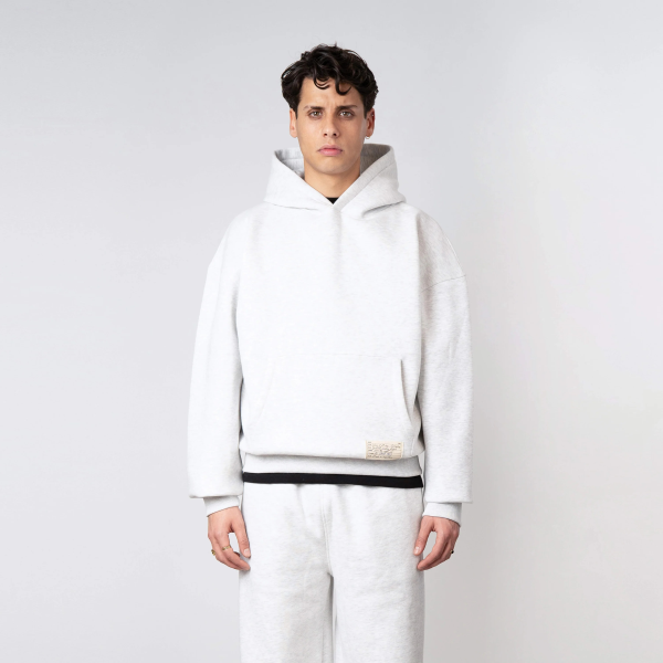 Quotrell Blank Kapuzenpullover Grau