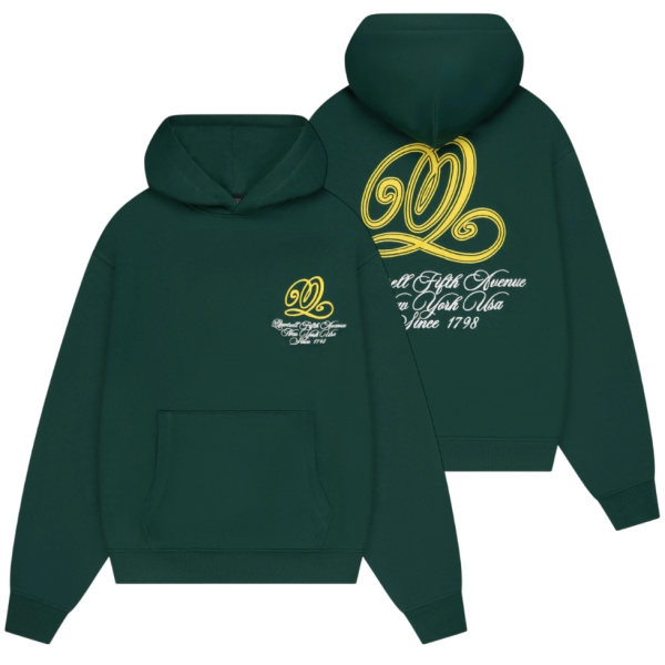 Quotrell Chain Kapuzenpullover Dunkelgrün