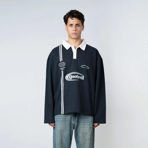 Quotrell Jameson Longsleeve Poloshirt Marine