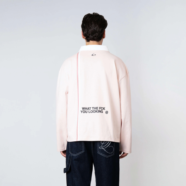 Quotrell Jameson Longsleeve Poloshirt Rosa