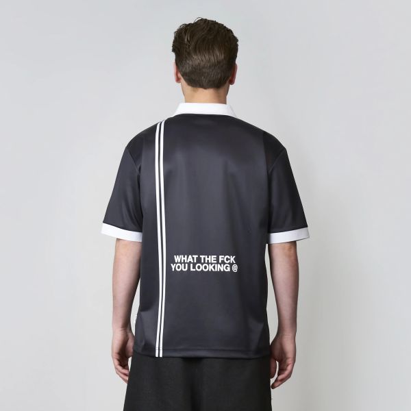 Quotrell Logan Soccer Poloshirt Schwarz
