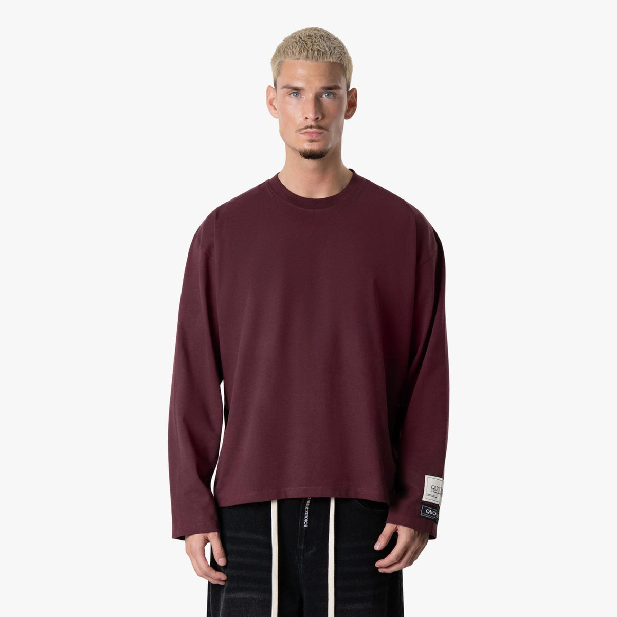 Quotrell Base Longsleeve T-shirt Bordeaux