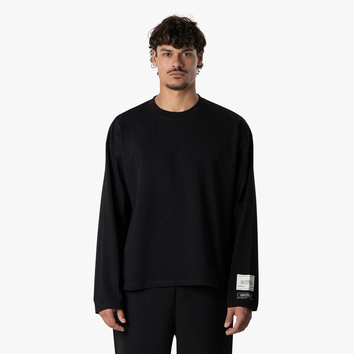 Quotrell Base Longsleeve T-shirt Schwarz
