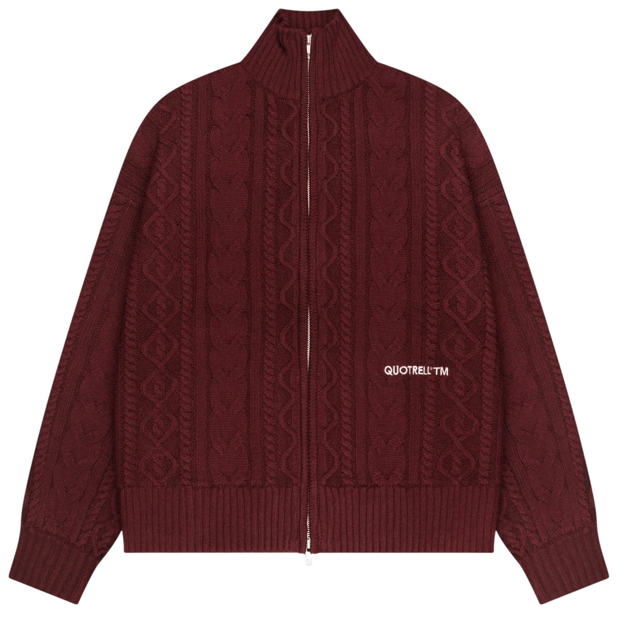 Quotrell Ease Kabelstrick-Weste Bordeaux