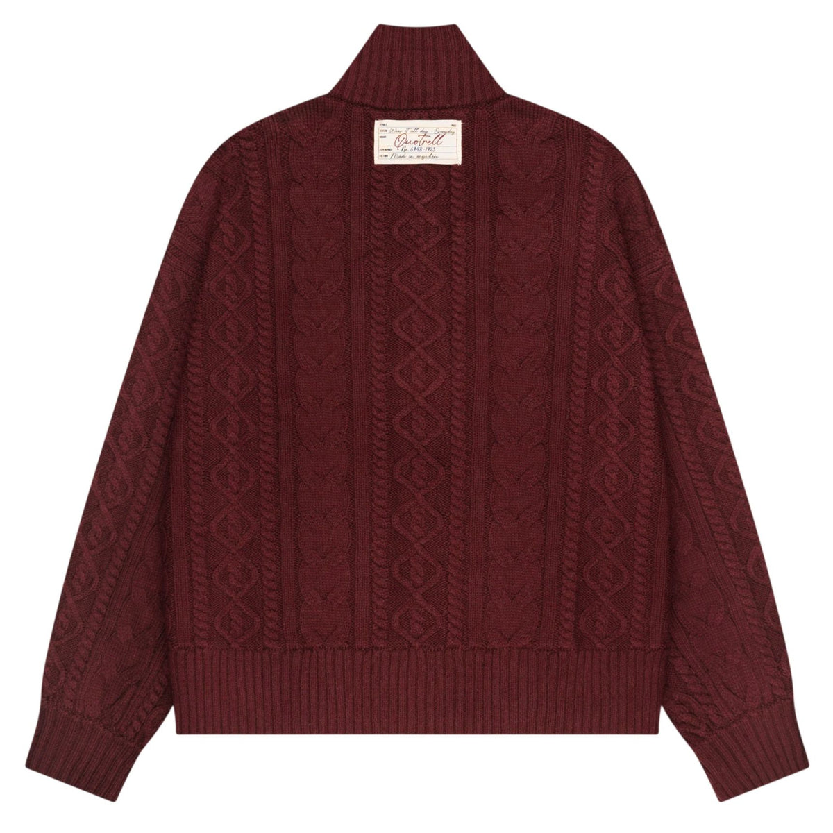 Quotrell Ease Kabelstrick-Weste Bordeaux