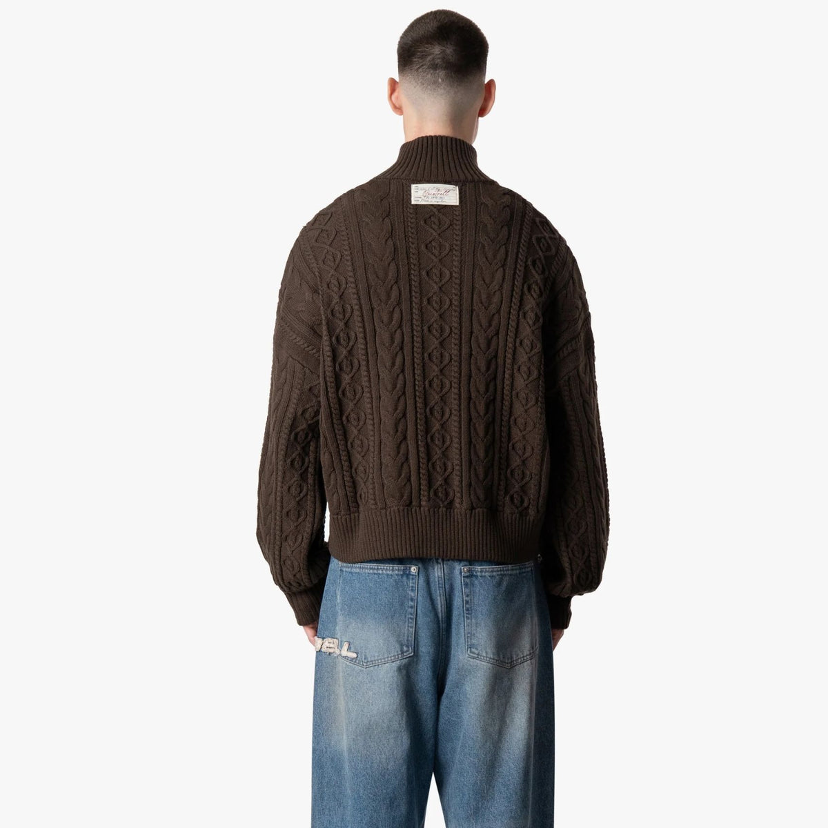 Quotrell Ease Cable Knitted Weste Braun