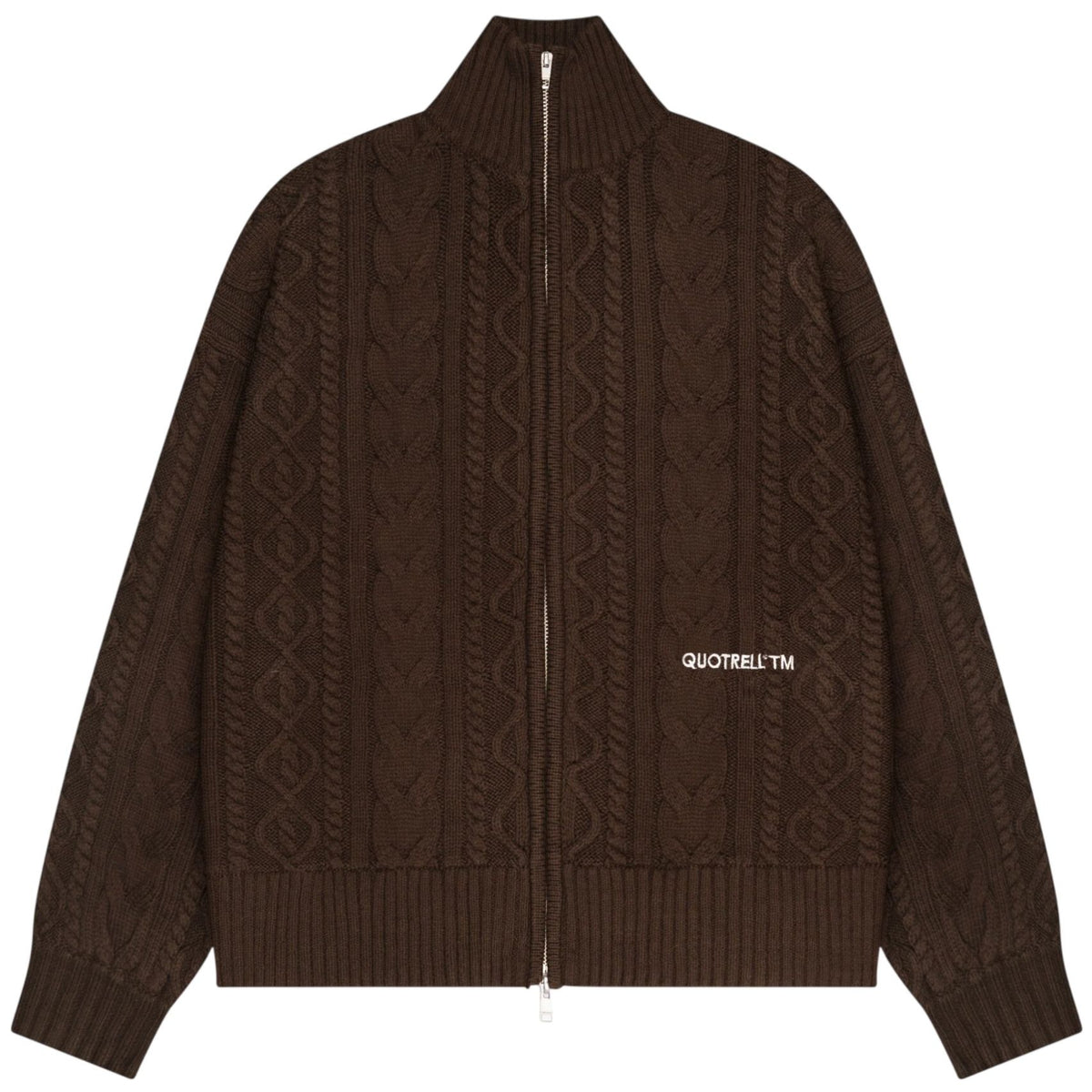Quotrell Ease Cable Knitted Weste Braun