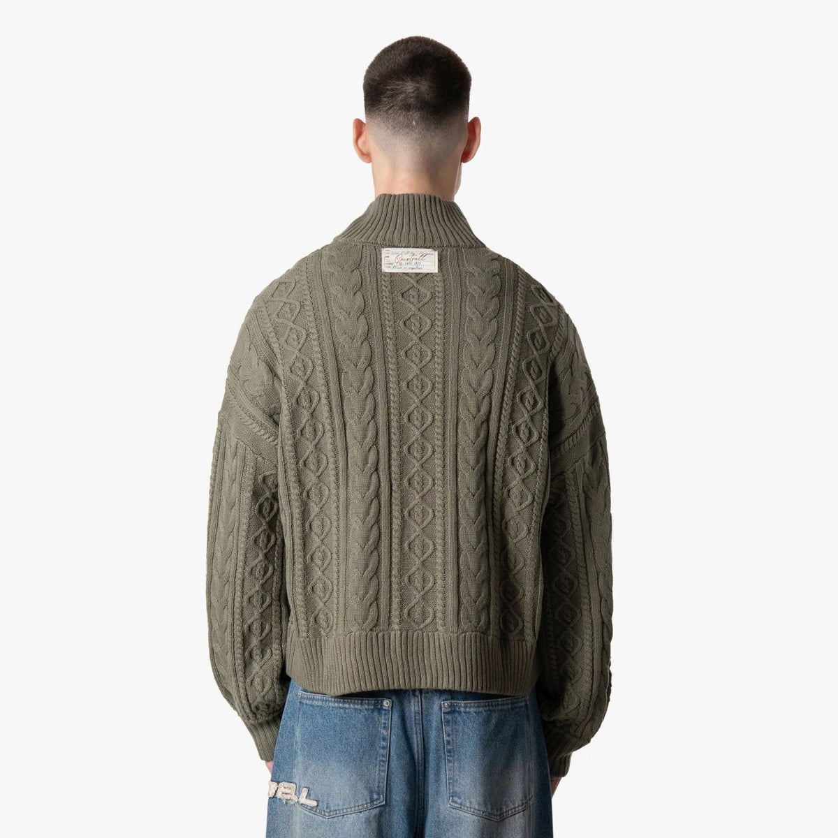 Quotrell Ease Cable Knitted Weste Dunkelgrün