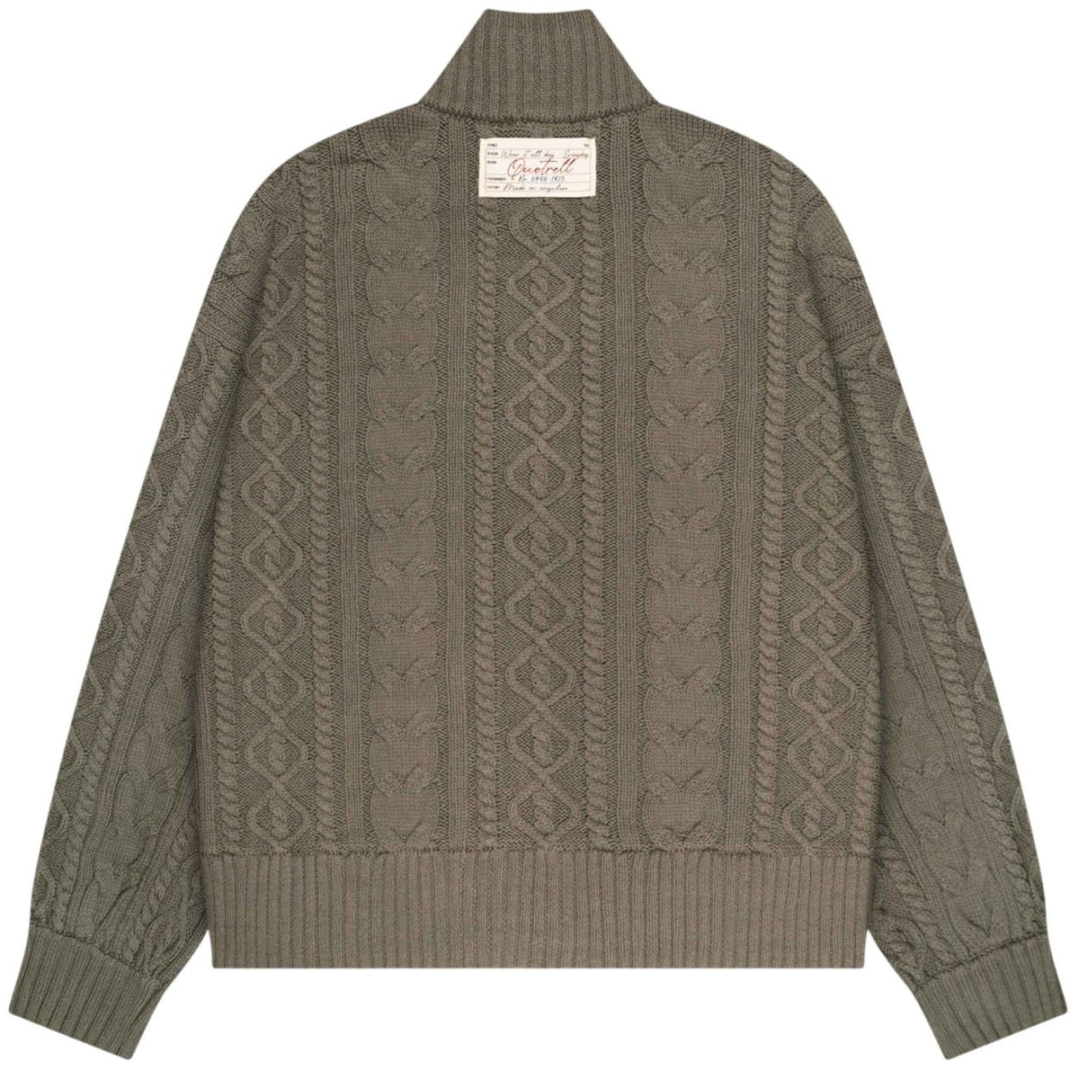 Quotrell Ease Cable Knitted Weste Dunkelgrün
