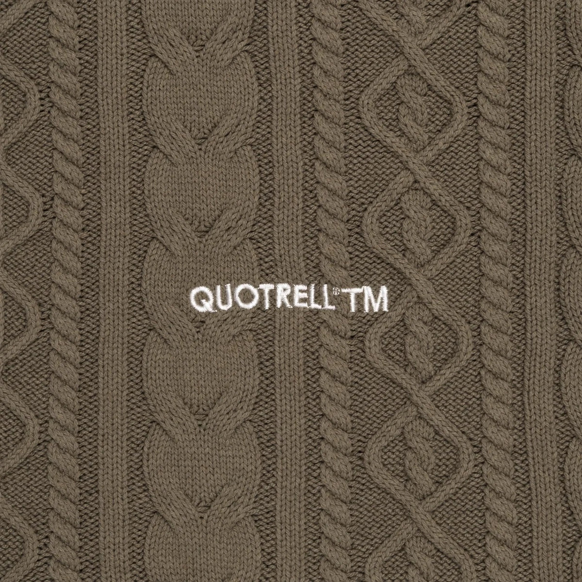Quotrell Ease Cable Knitted Weste Dunkelgrün