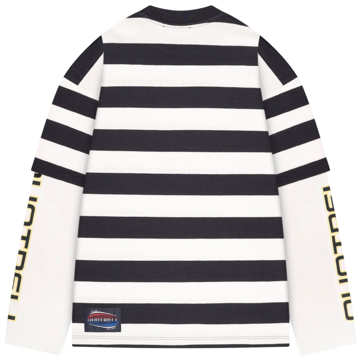 Quotrell Form Langarm-T-shirt Marine/Weiß