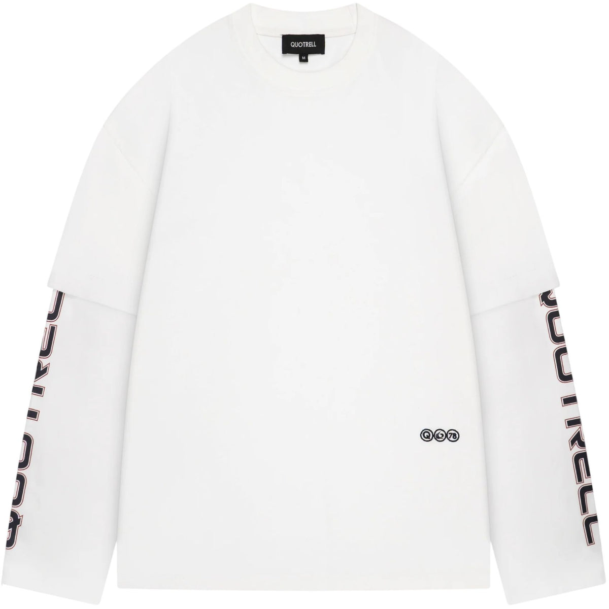 Quotrell Form Longsleeve T-shirt Weiß