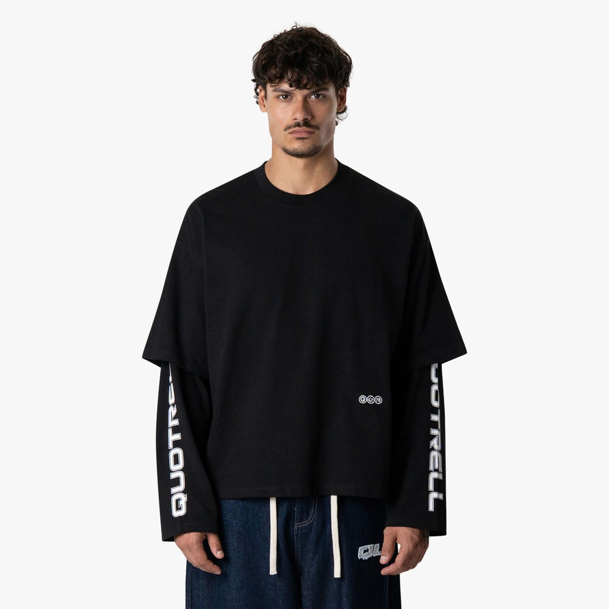 Quotrell Form Longsleeve T-shirt Schwarz