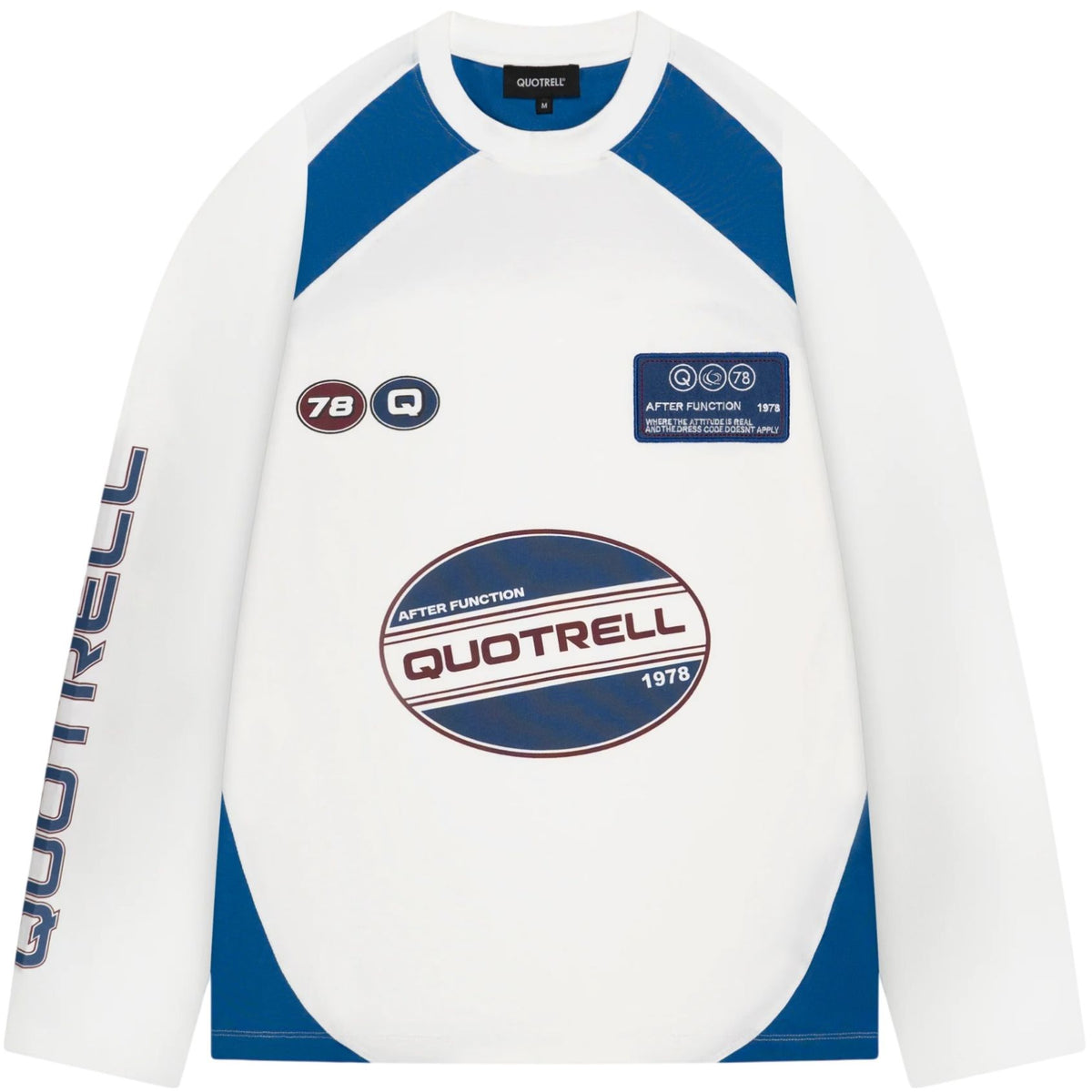Quotrell Frame Longsleeve T-shirt Weiß
