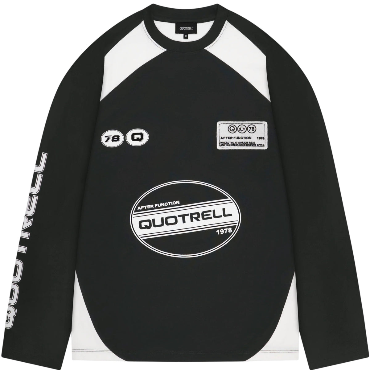 Quotrell Frame Langarm-T-shirt Schwarz