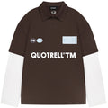 Quotrell Function Langarm-Poloshirt Braun