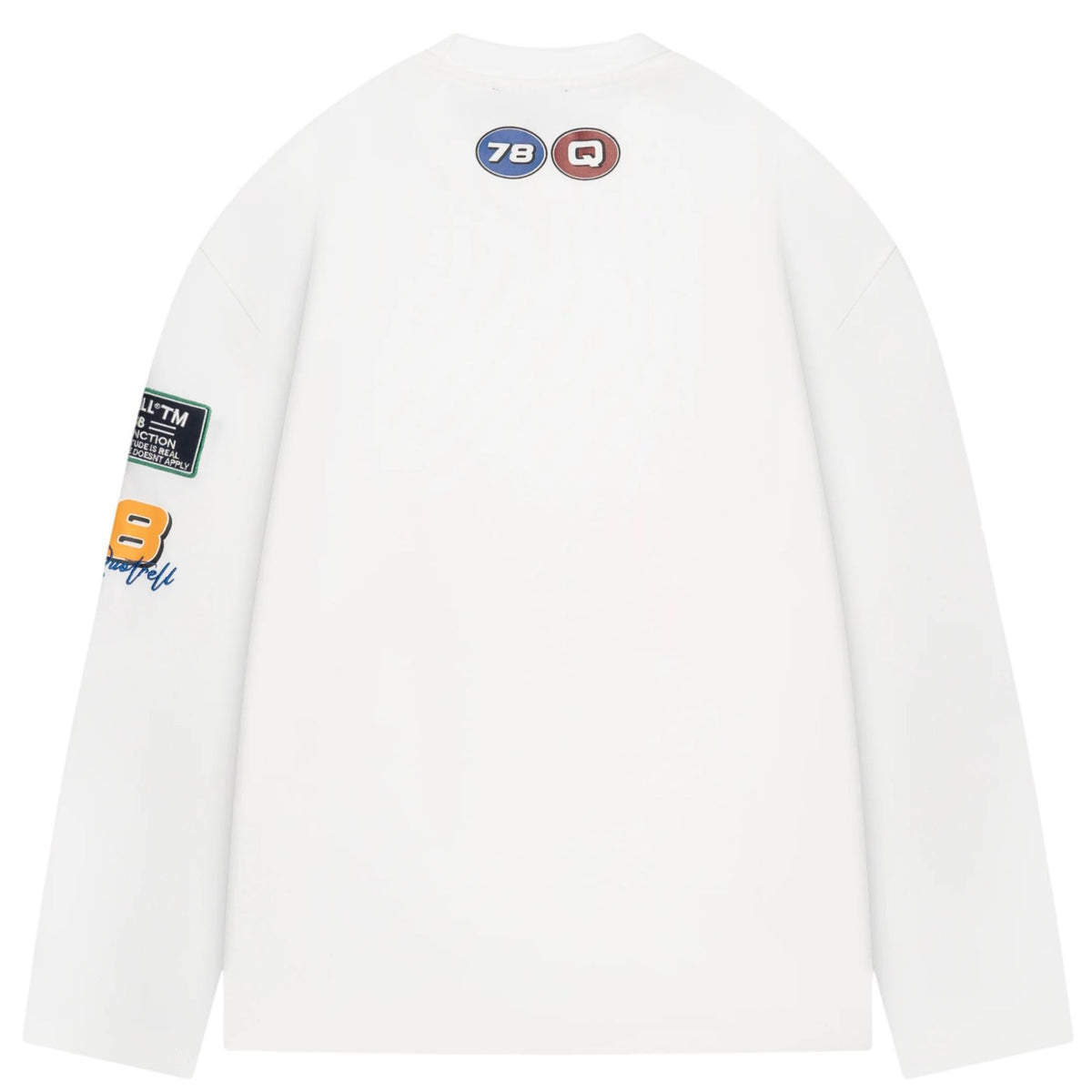 Quotrell Grid Longsleeve T-shirt Weiß