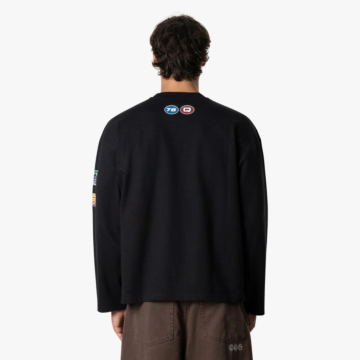 Quotrell Grid Longsleeve T-shirt Schwarz