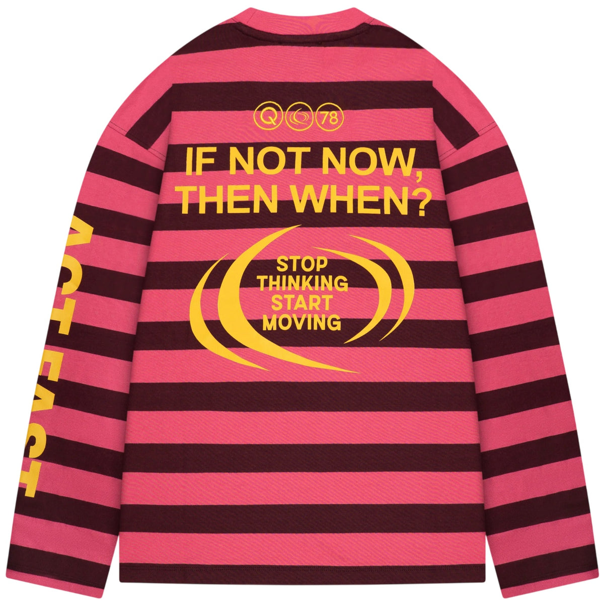 Quotrell Moving Longsleeve T-shirt Rosa/Bordeaux