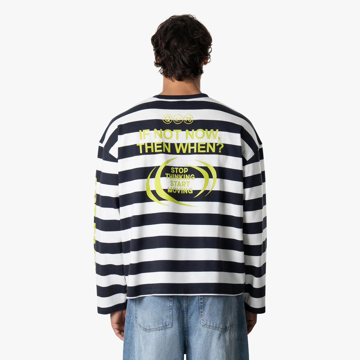 Quotrell Moving Longsleeve T-shirt Weiß/Marine