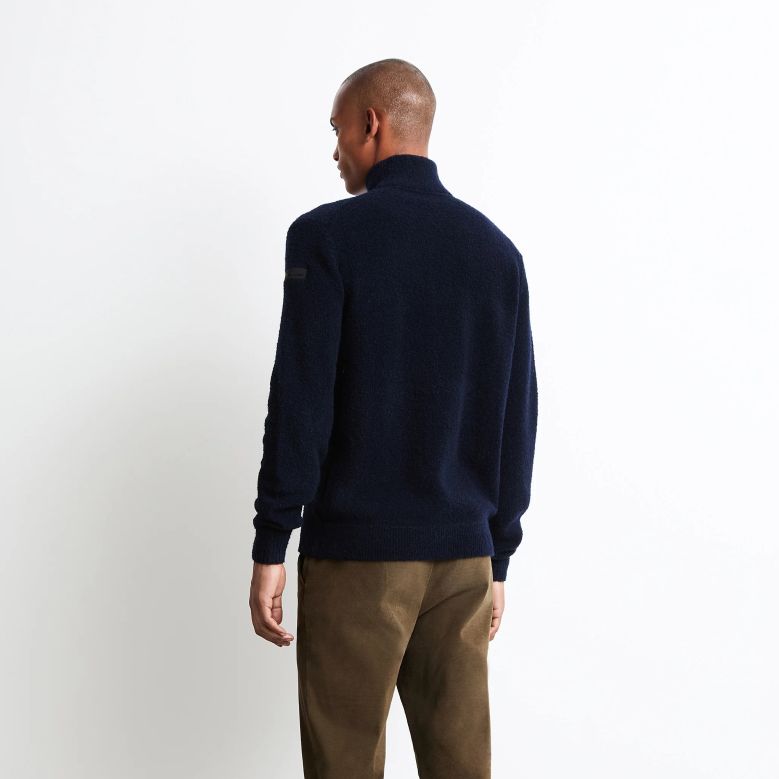 Roberto Ricci Designs Bouclé-Strickweste Marine