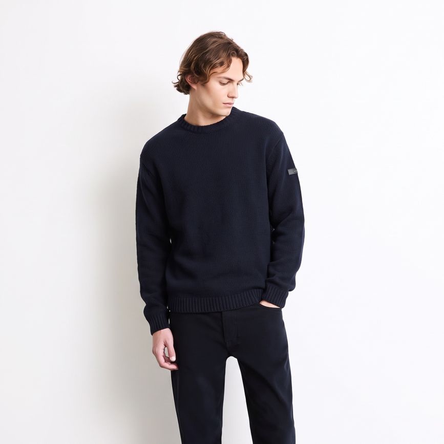 Roberto Ricci Designs Cinematt Round Knit Pullover Marine