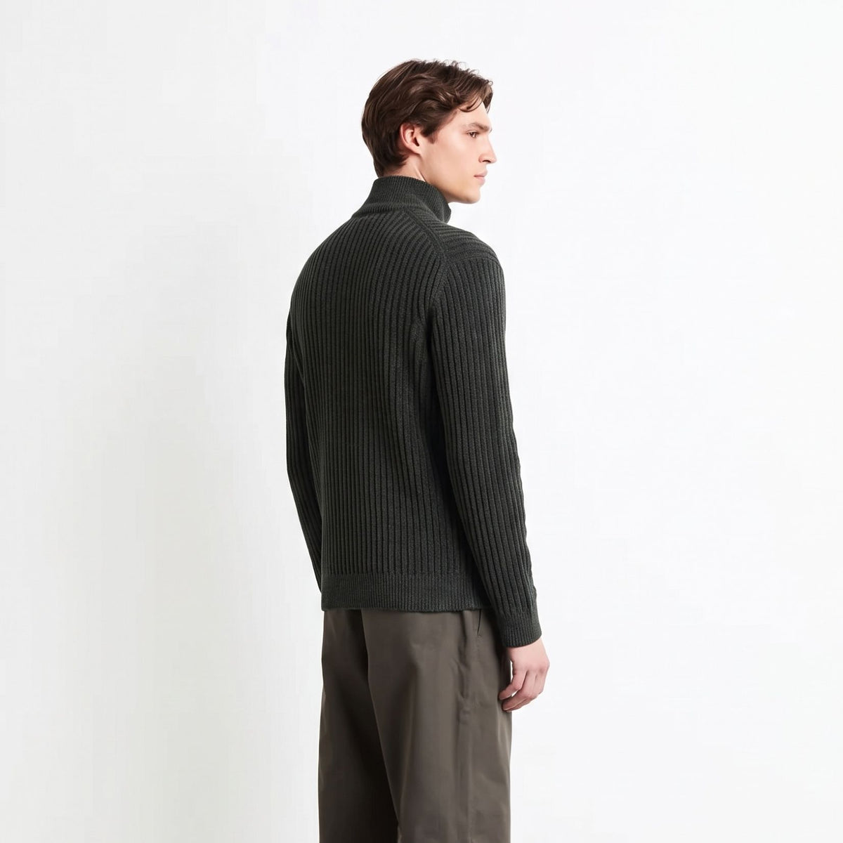 Roberto Ricci Designs Velvet Rave Knit Weste Dunkelgrün
