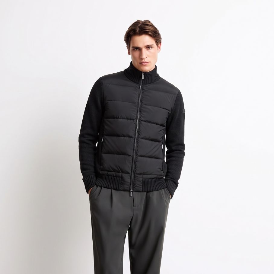 Roberto Ricci Designs Wool Cash 7 Hybrid Soft Knit Jack Schwarz