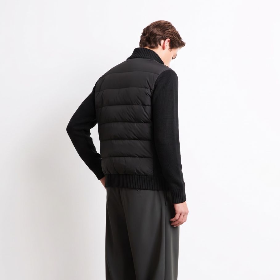 Roberto Ricci Designs Wool Cash 7 Hybrid Soft Knit Jack Schwarz