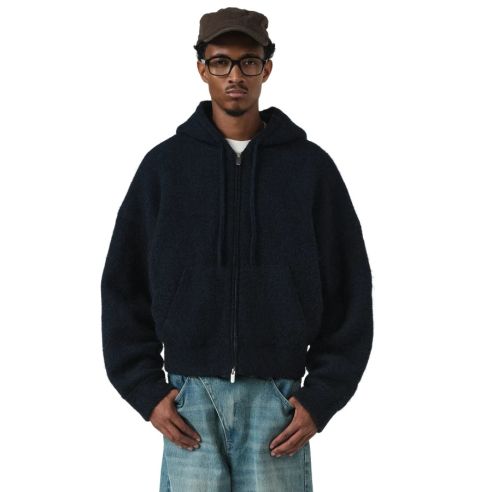 Seventh Alpaka-Strickjacke V2 Jacke Dunkelblau