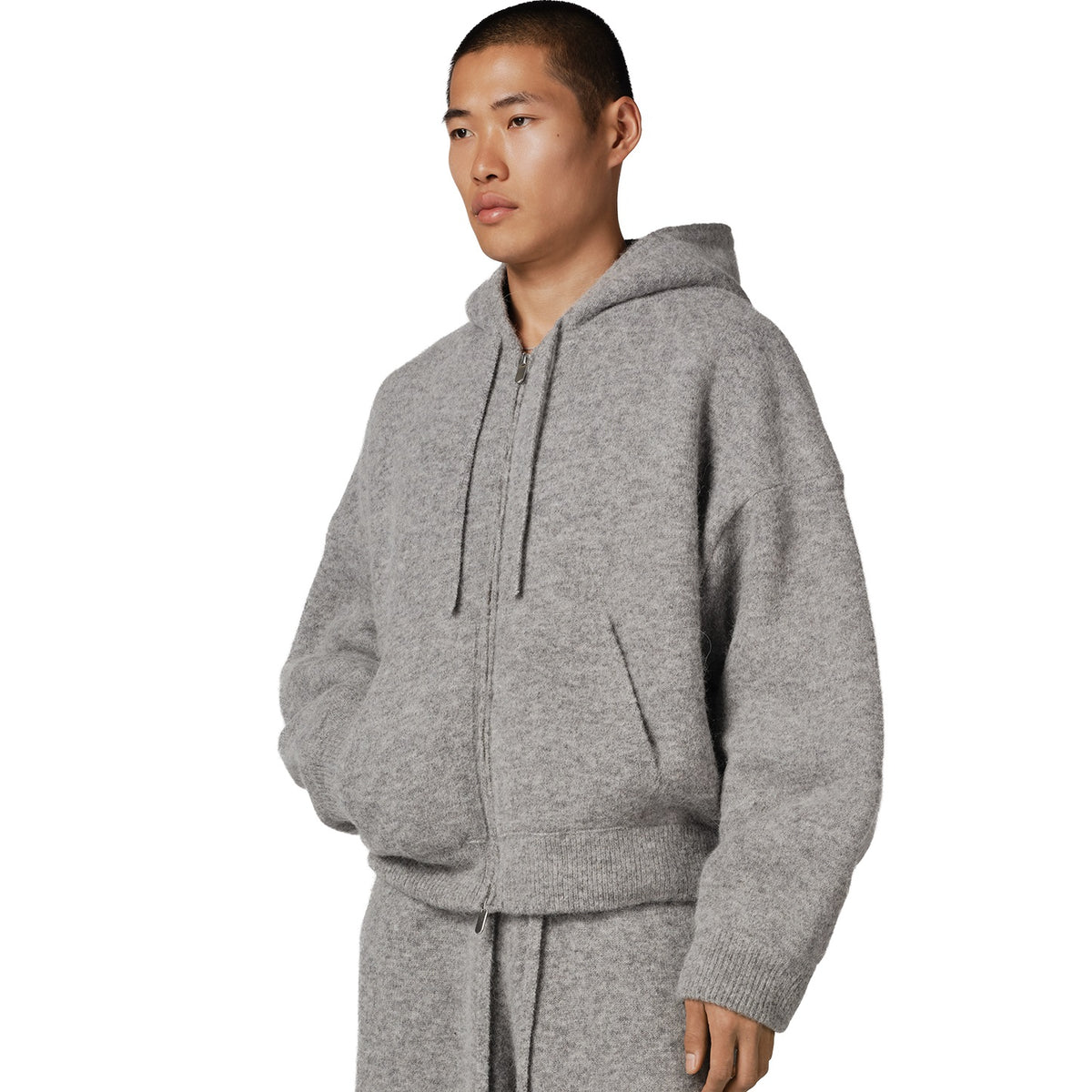 Seventh Alpaca Knit V2 Jacke Grau
