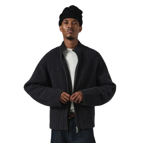 Seventh Globe Rib Knit Cardigan Marine