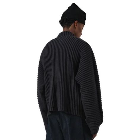 Seventh Globe Rib Knit Cardigan Marine