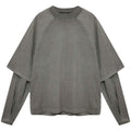 Seventh Raglan Layered Longsleeve T-shirt Anthrazit