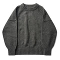 Seventh Wollstrick-Poloshirt-Pullover Anthrazit