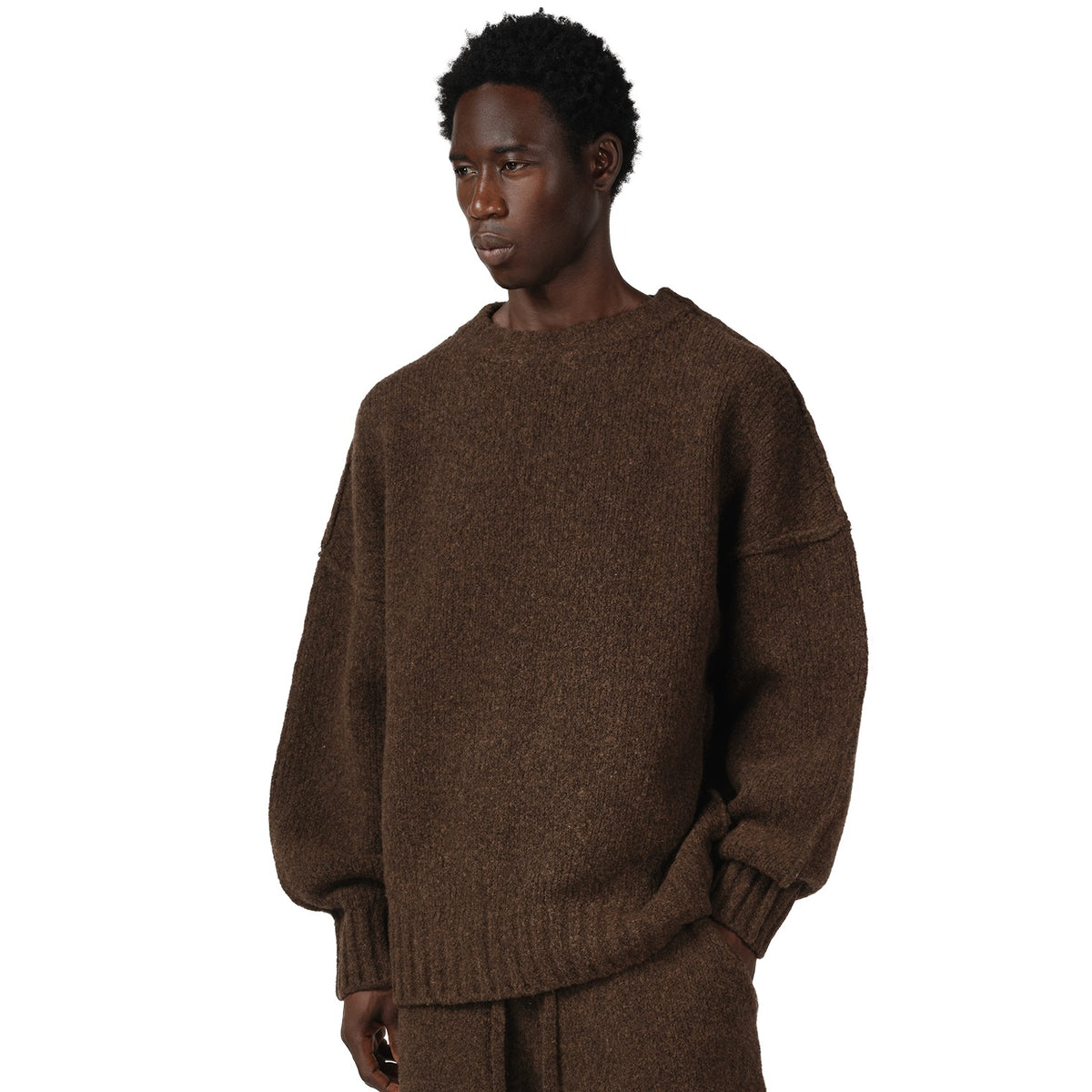 Seventh Wool Knit Pullover Braun