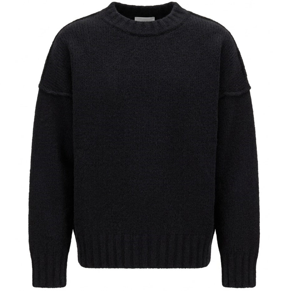 Seventh Wollstrickpullover Schwarz